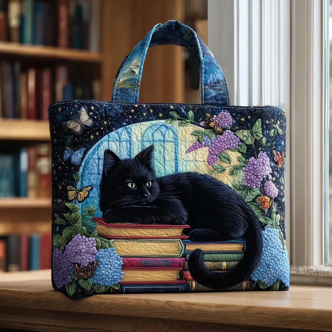 Borsa Artigianale - Gatto Nero e Libri