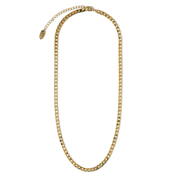 Collana con catena a maglie piatte | Oro