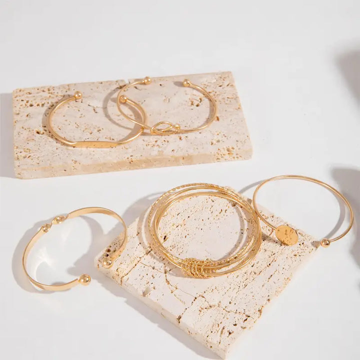 Set di bracciali Eleganza Annodata | Oro