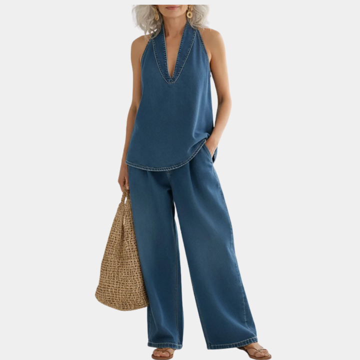 Ivy™ | Set Due Pezzi in Denim Vintage