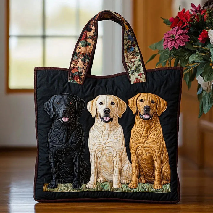 Borsa Artigianale - Tre Labrador Amici