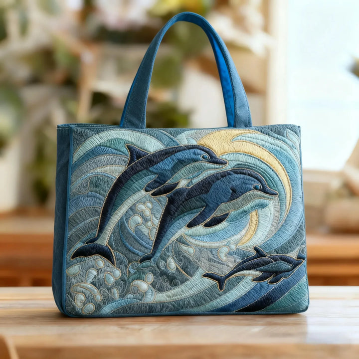 Borsa Artigianale - Delfino Oceano Blu