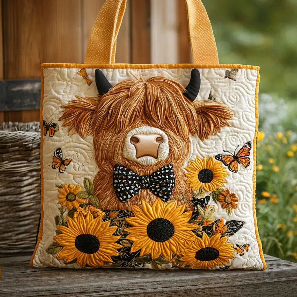Borsa Artigianale - Vacca Highland e Girasoli