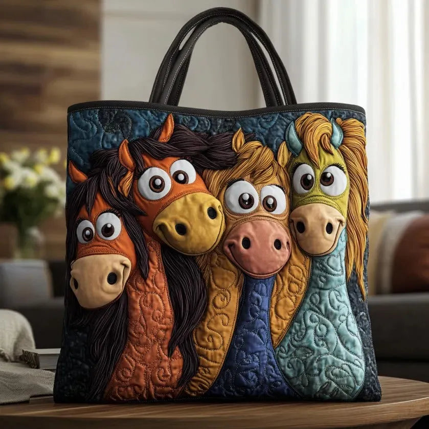 Borsa Artigianale - Pony Giocosi Colorati