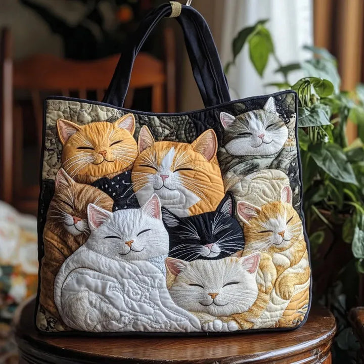 Borsa Artigianale - Gatti Dormienti Matelassé