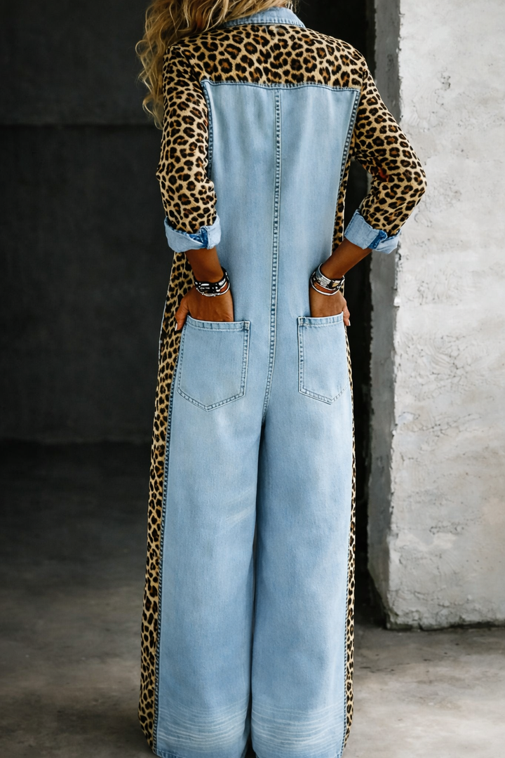 Amanda™ | Tuta Camicia in Denim