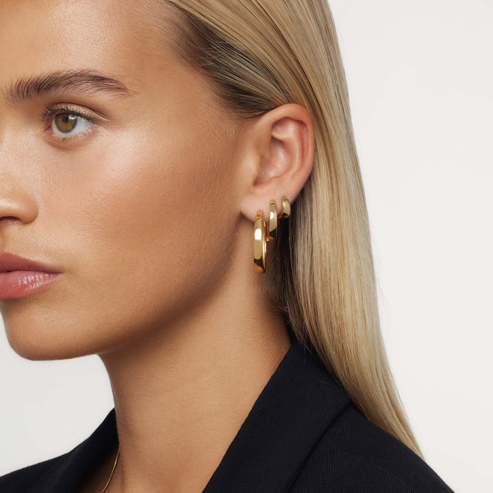 Orecchini a cerchio Gia Statement | Oro