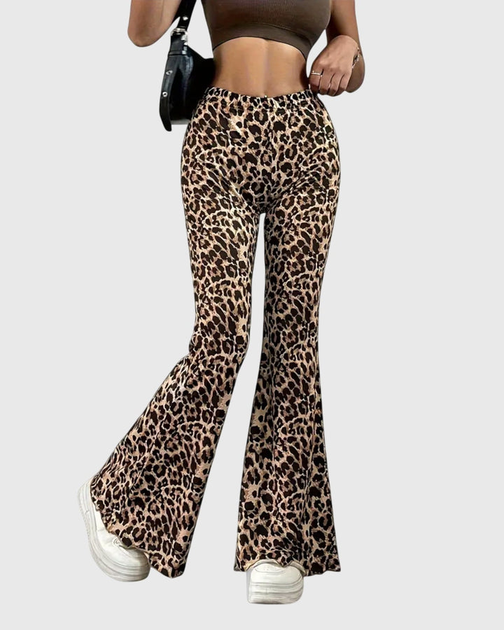 Gitte | Pantaloni Bootcut Leopardo