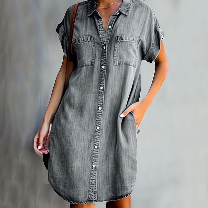 Helen™ | Abito Camicia con Bottoni