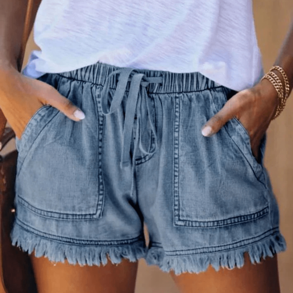 Karen | Pantaloni in Jeans a Vita Alta