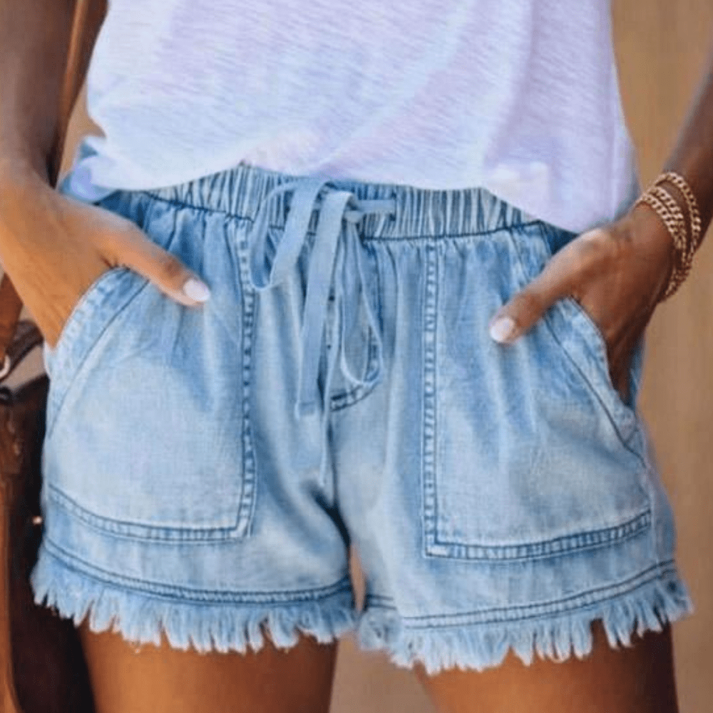 Karen | Pantaloni in Jeans a Vita Alta