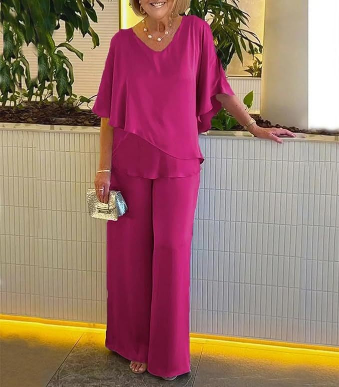 Martha - Completo comodo con gambe larghe