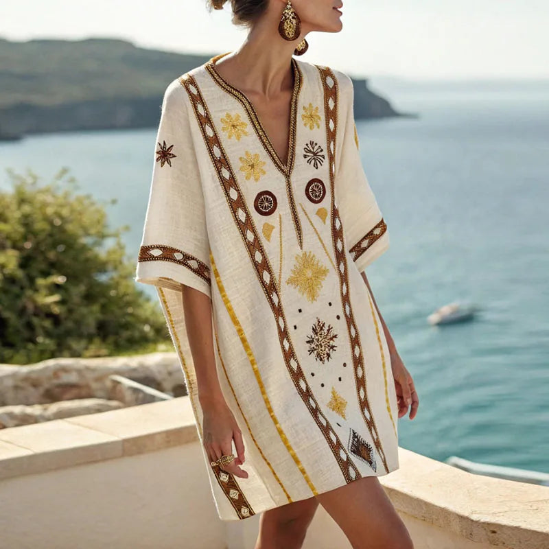 Vera - Elegante e Confortevole Vestito da Spiaggia per Giorni Estivi