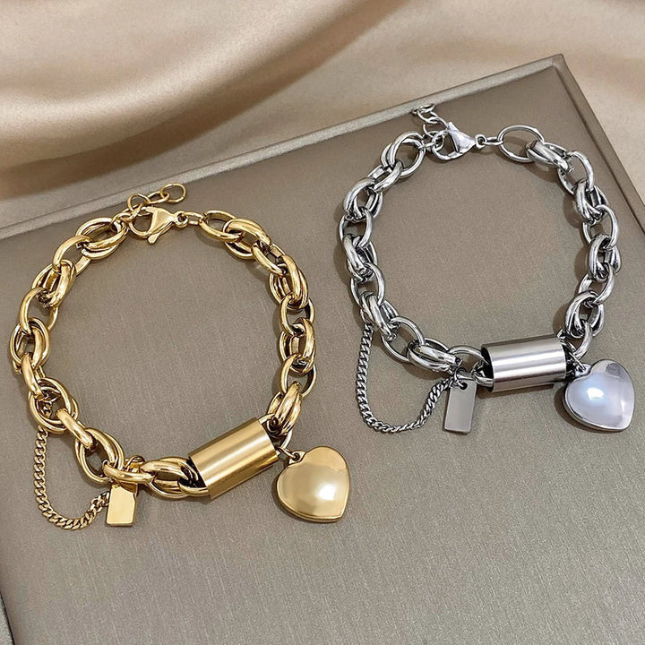 Bracciale Chunky Heartened | Oro