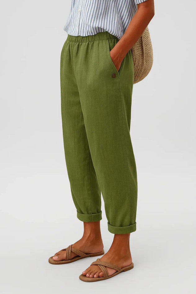 Cristina - Pantaloni in Lino e Cotone