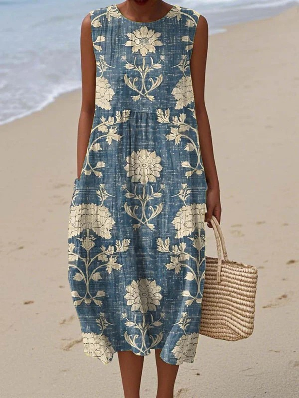 Isabel - Vestito Midi Boho Fluido