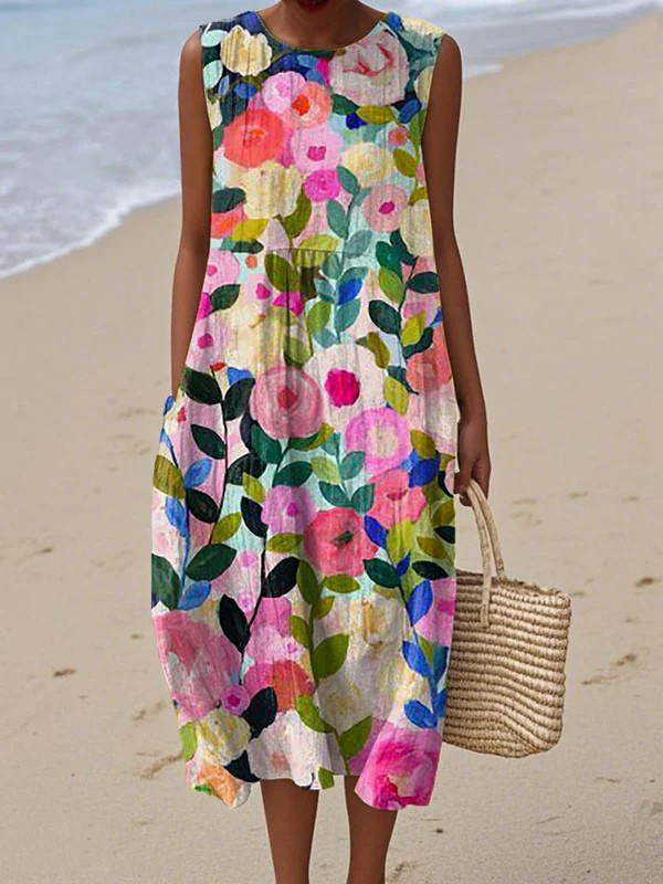 Ana - Vestito Midi Floreale Estivo