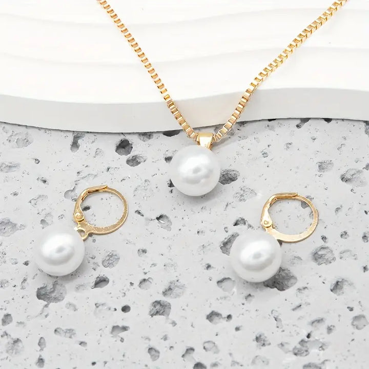 Set di gioielli Golden Grace Pearl | Oro