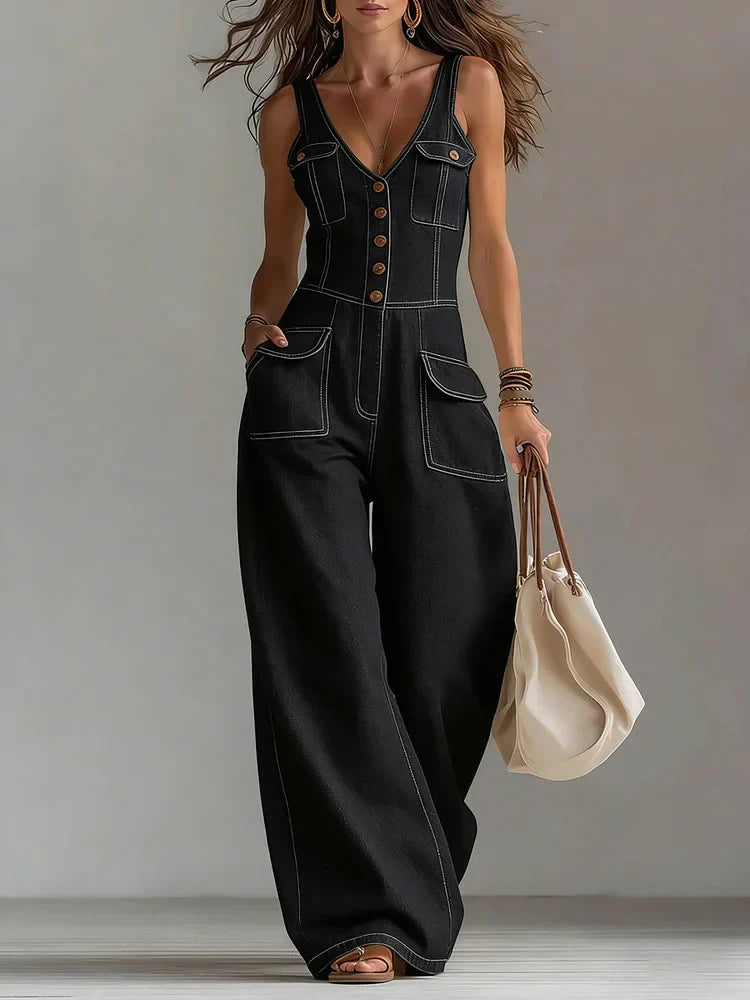Sophie™ | Tuta in Denim Larga