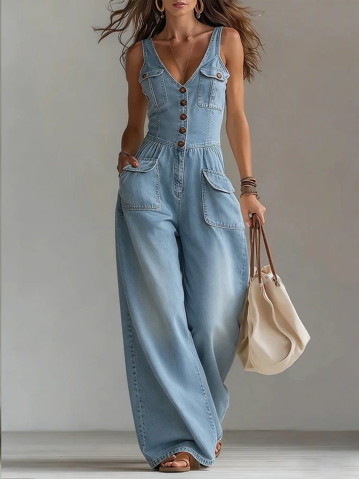 Sophie™ | Tuta in Denim Larga
