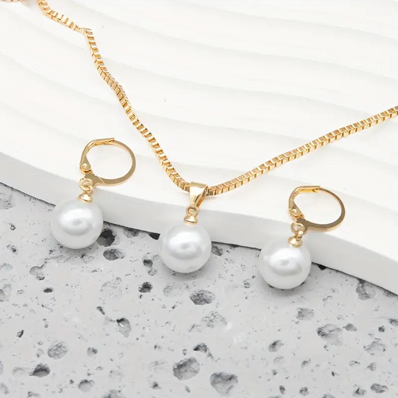 Set di gioielli Golden Grace Pearl | Oro