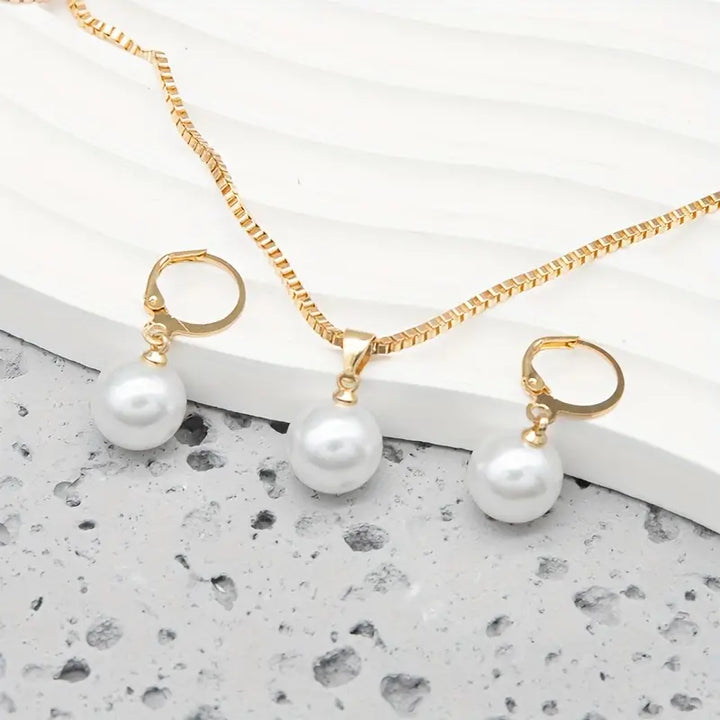 Set di gioielli Golden Grace Pearl | Oro