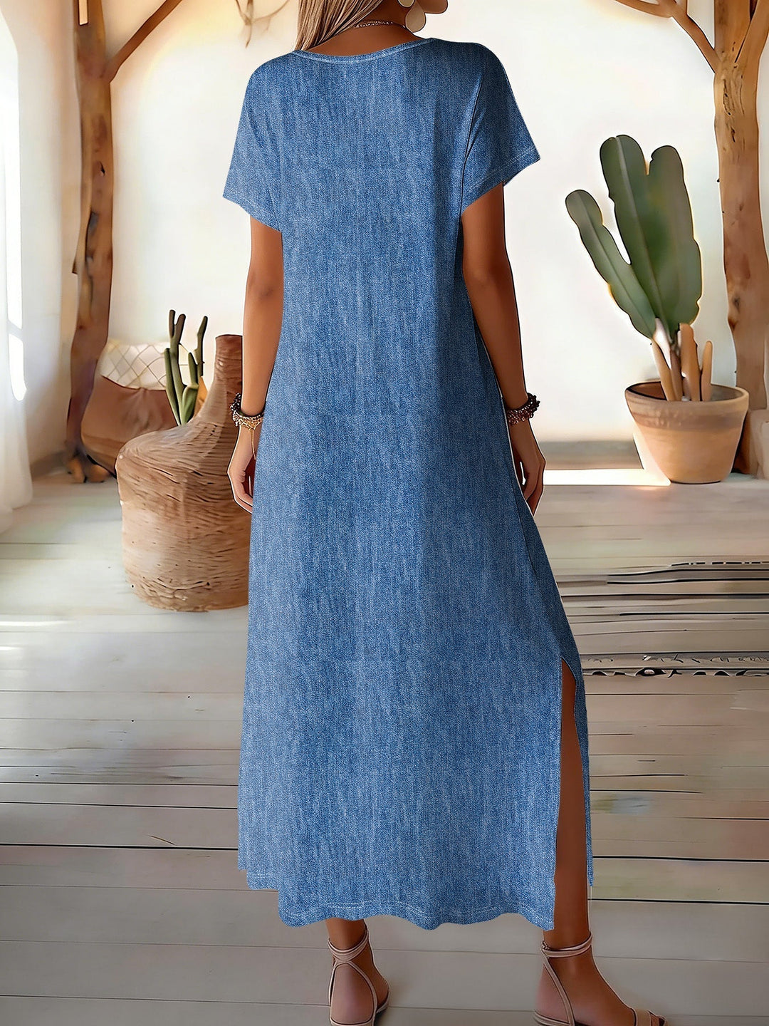 Hélène™ | Vestito di Jeans Retro