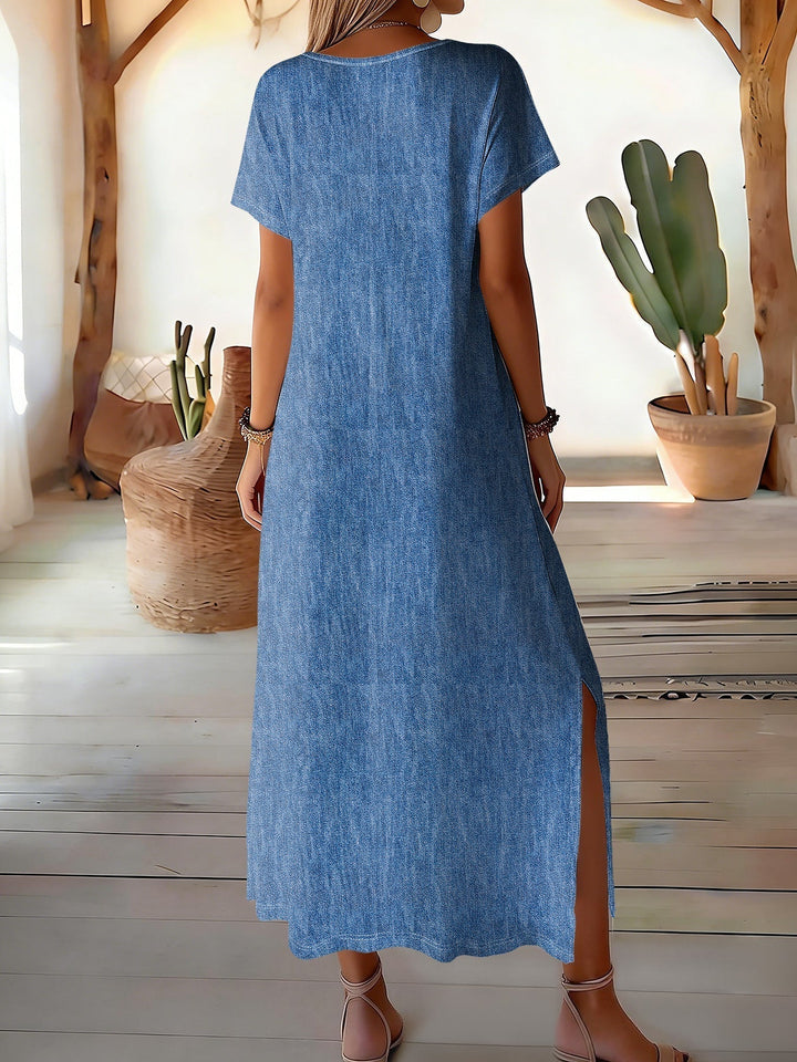 Hélène™ | Vestito di Jeans Retro