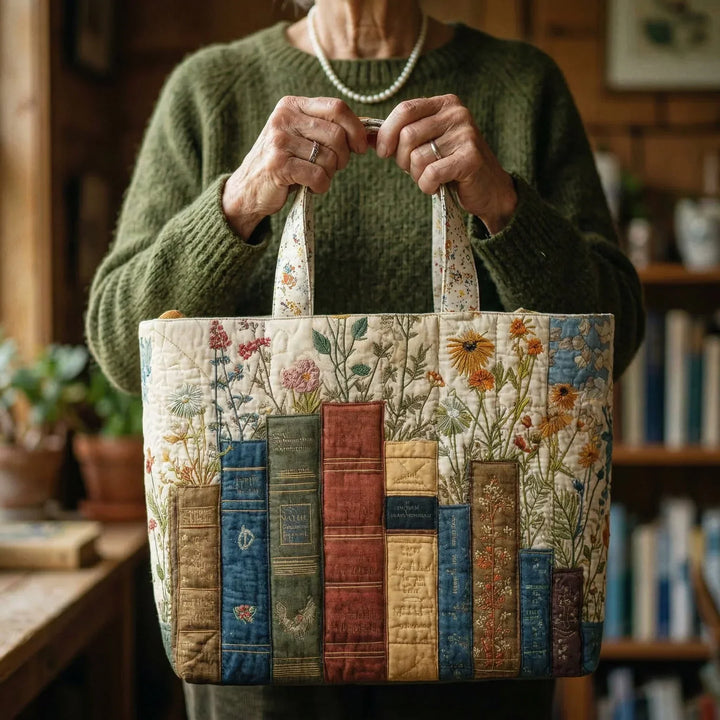 Borsa Artigianale - Libri e Fiori Matelassé