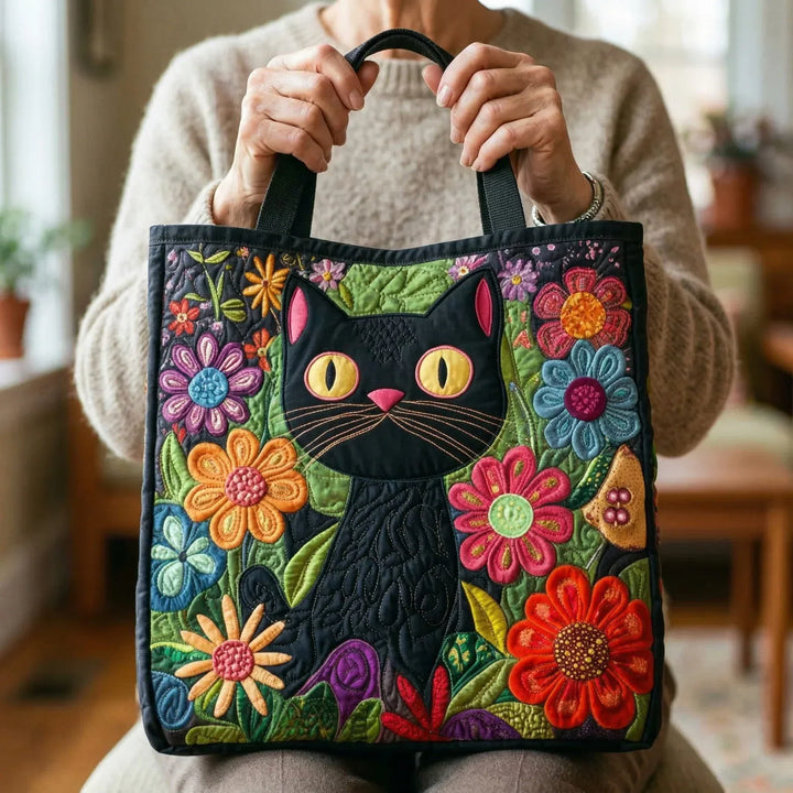 Borsa Artigianale - Gatto Nero Incantato