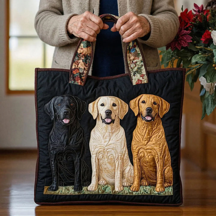Borsa Artigianale - Tre Labrador Amici