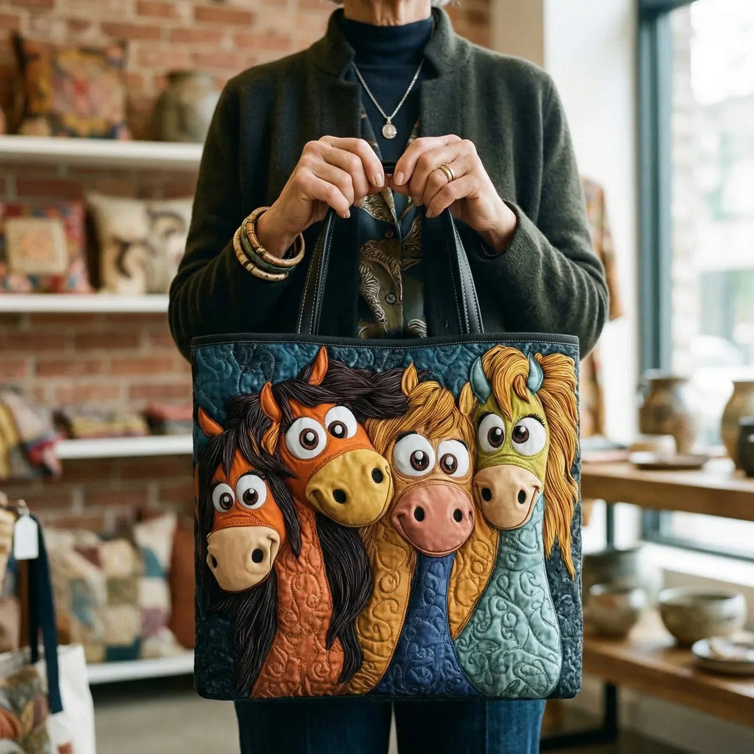 Borsa Artigianale - Pony Giocosi Colorati