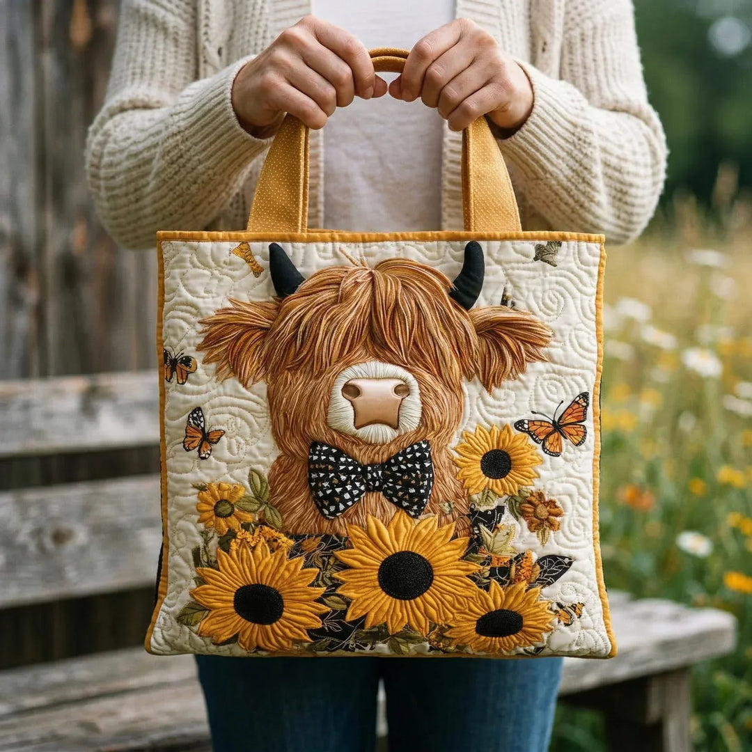 Borsa Artigianale - Vacca Highland e Girasoli