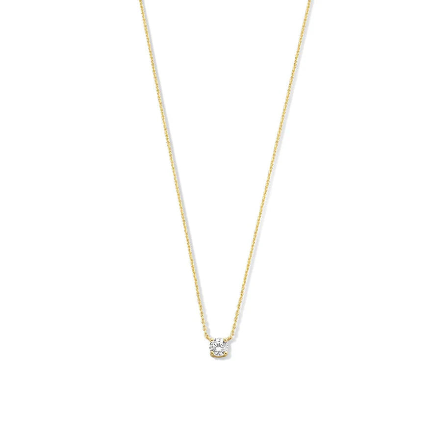 Collana Cléa con moissanite | Oro