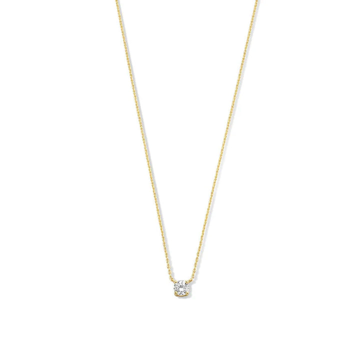 Collana Cléa con moissanite | Oro