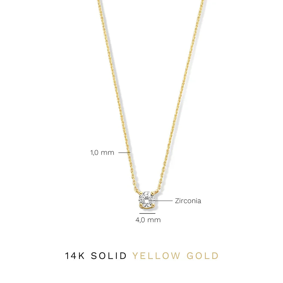 Collana Cléa con moissanite | Oro