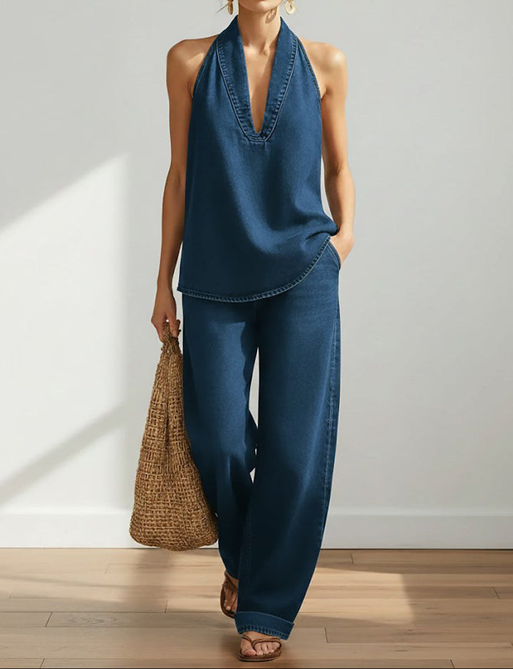 Ivy™ | Set Due Pezzi in Denim Vintage